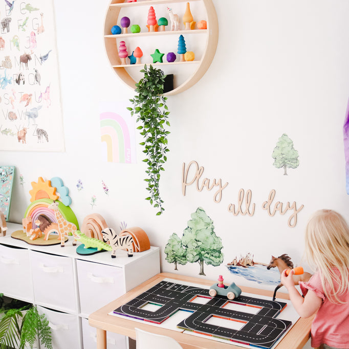 Learn & Grow Toys- Magnetic Tile Topper - Road Pack (40 Piece)