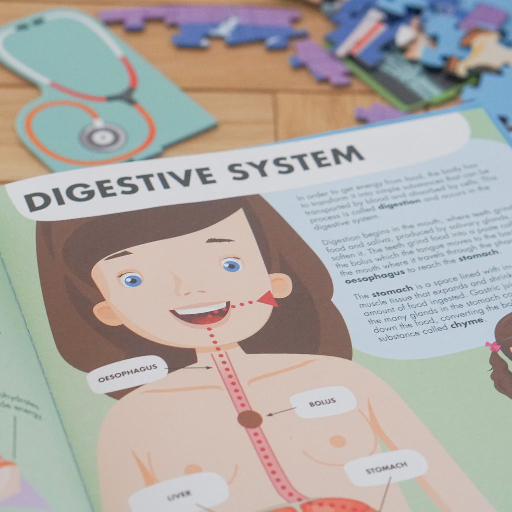 Sassi All About the Body Puzzle booklet