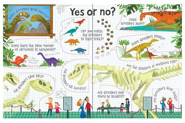 Book - Questions & Answers about Dinosaurs - Lift the Flap (Board Book)