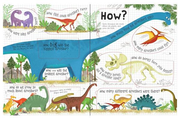 Book - Questions & Answers about Dinosaurs - Lift the Flap (Board Book)