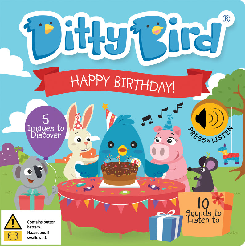 Ditty Bird - Happy Birthday Music Board Book