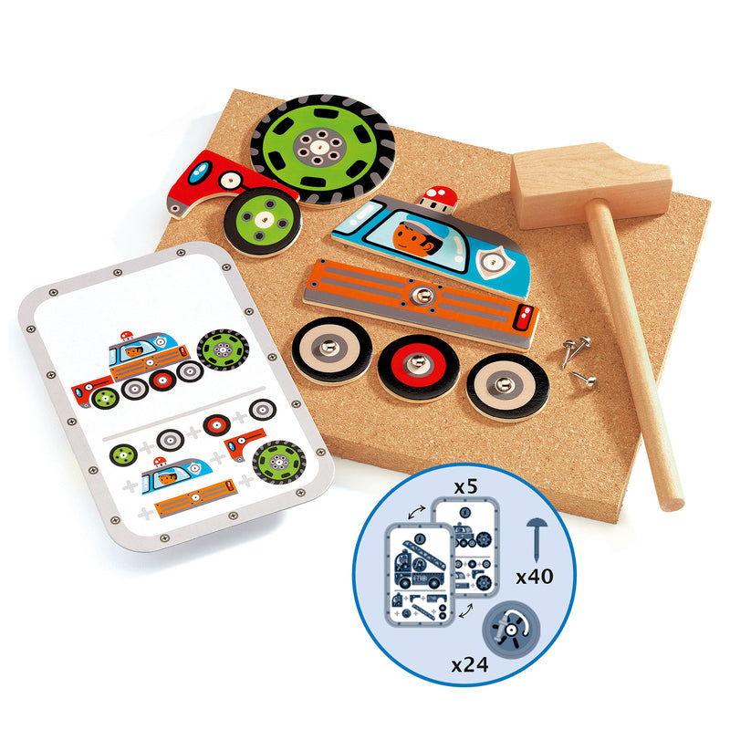 Djeco - Vehicle Tap Tap Box Set