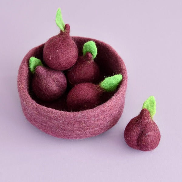 Dashdu - Felt Fruit with Bowl (Set of 5)