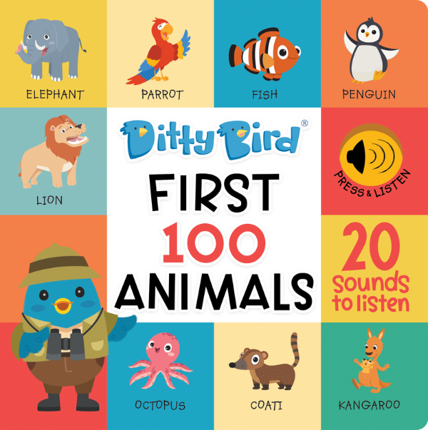 Ditty Bird - First 100 Animals Board Book