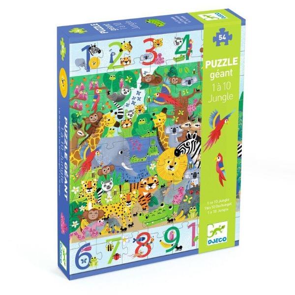 Djeco - 1-10 Jungle - 54pc Giant Puzzle