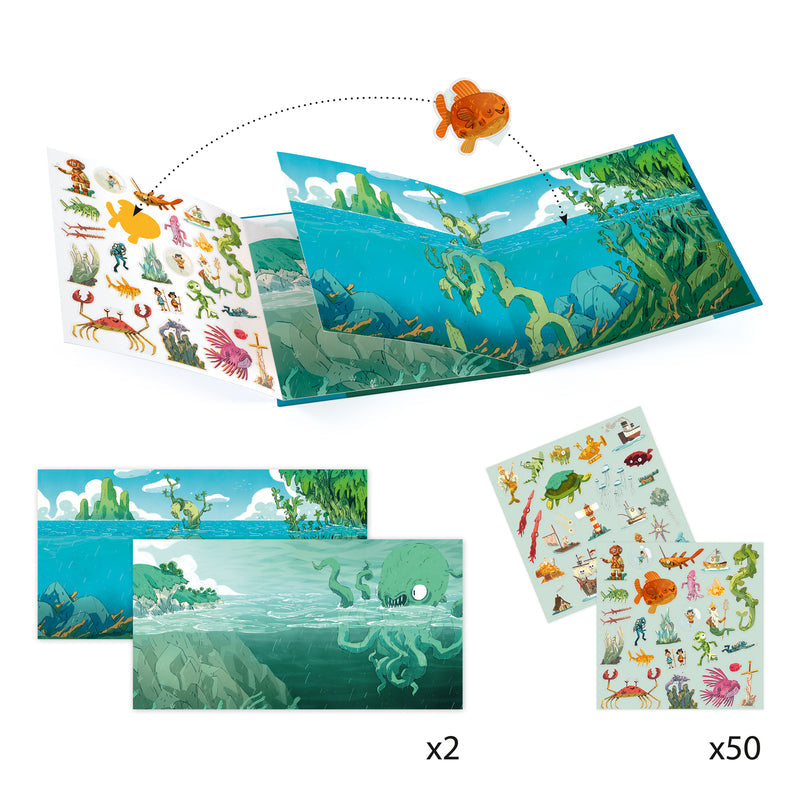 Djeco - Adventures At Sea - Stickers Set