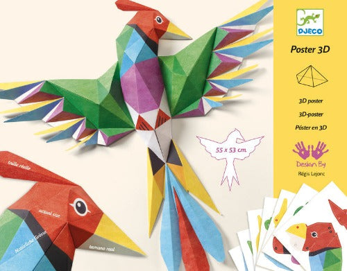 Djeco - Amazonie Bird 3D Poster