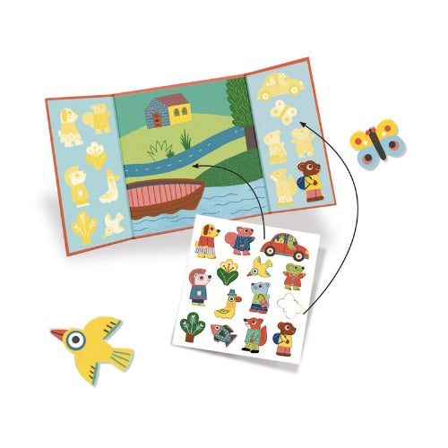 Djeco - Animal Sticker Set