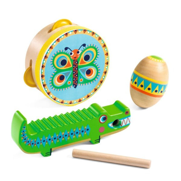 Djeco - Animambo - Wooden Percussion Set
