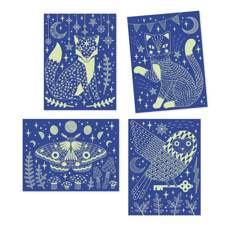 Djeco - At Night Scratch Cards