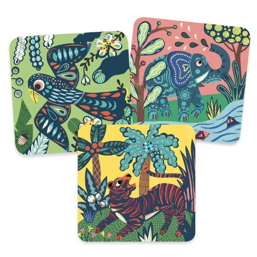 Djeco - Big Animals Scratch Cards