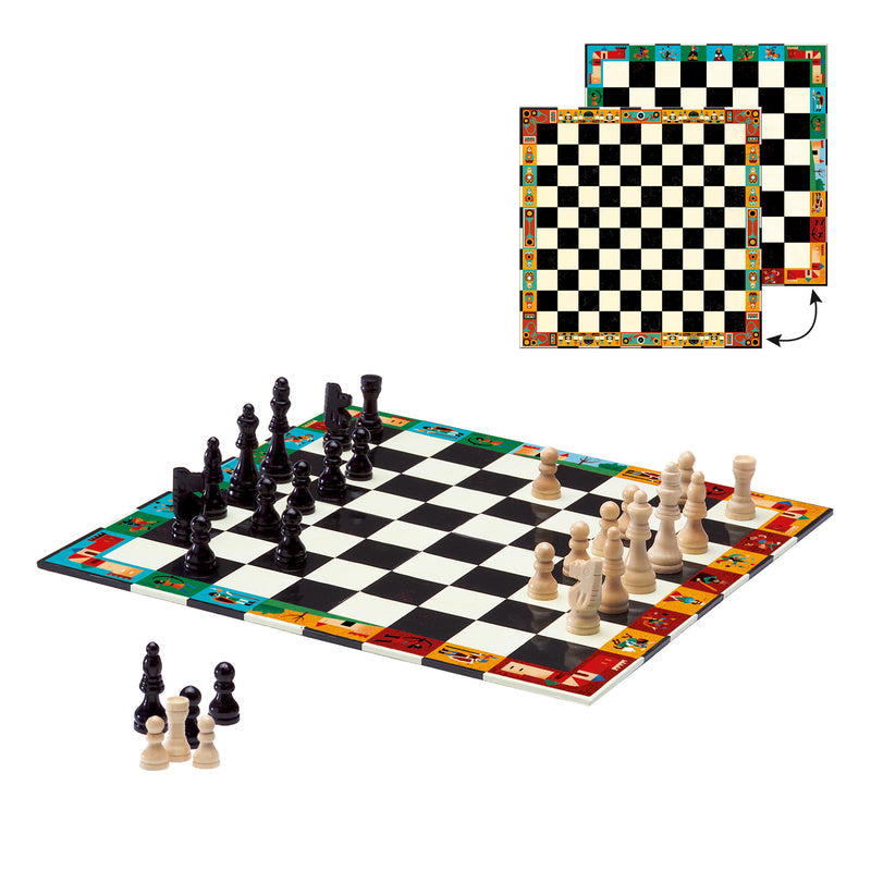Djeco - Chess & Checkers Game