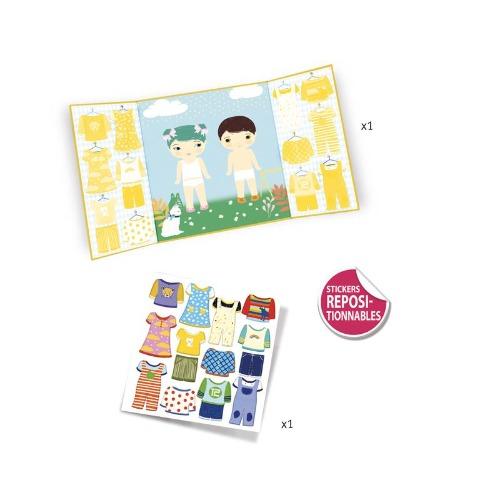 Djeco - Clothes Sticker Set
