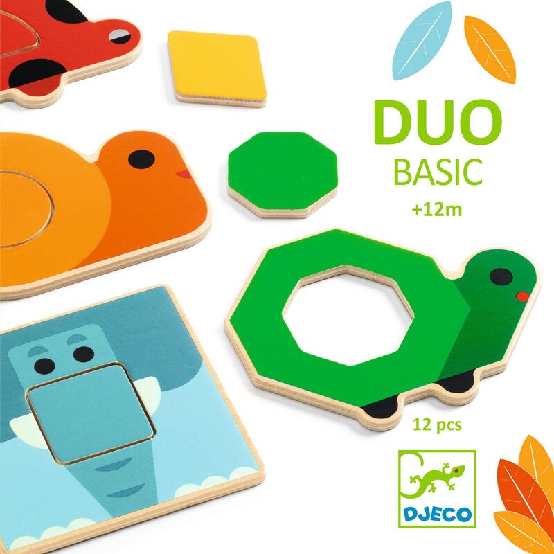 Djeco - Duo Basic Wooden Puzzle