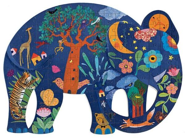 Djeco - Elephant - 150pc Art Puzzle