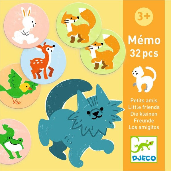 Djeco - Little Friends Memo Game (32pcs)