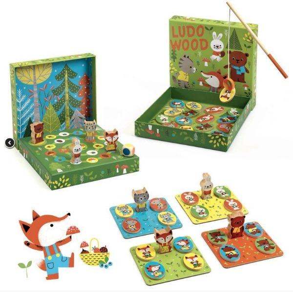 Djeco - Ludo Woodland Animal (4 Game Set)