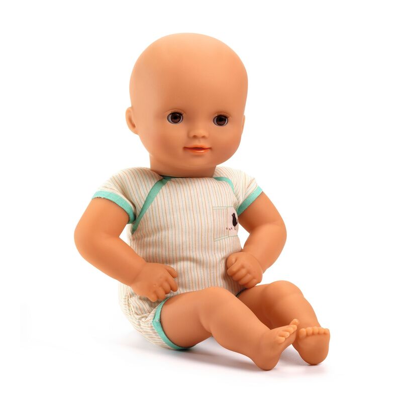 Djeco - Pomea - Dressable Soft Body Doll in Green