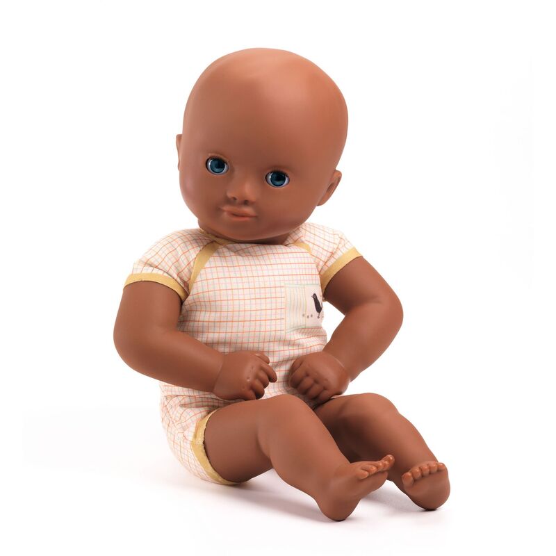 Djeco - Pomea - Dressable Soft Body Doll in Yellow