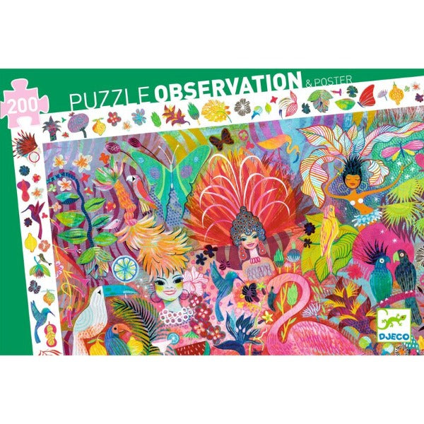 Djeco - Rio Carnaval - 200pc Observation Puzzle
