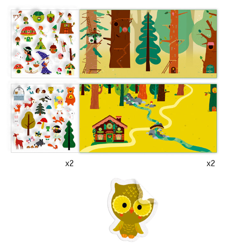 Djeco - The Magical Forest - Stickers Set
