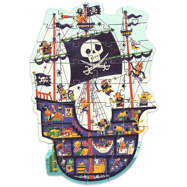 Djeco - The Pirate Ship - 36pc Giant Puzzle
