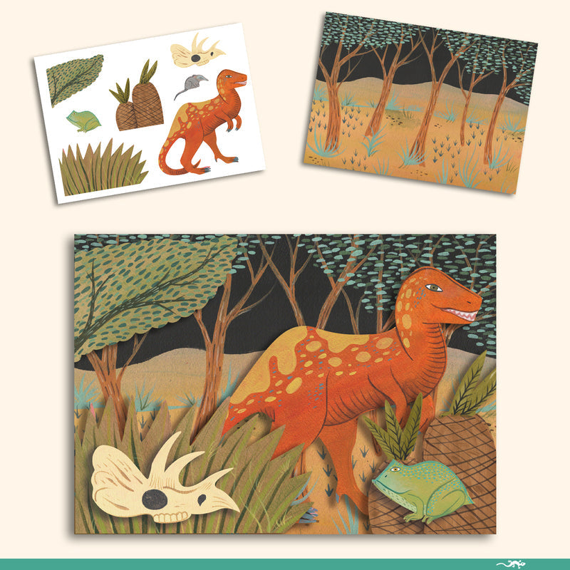 Djeco - The World of Dinosaurs - Multi Craft Box Kit