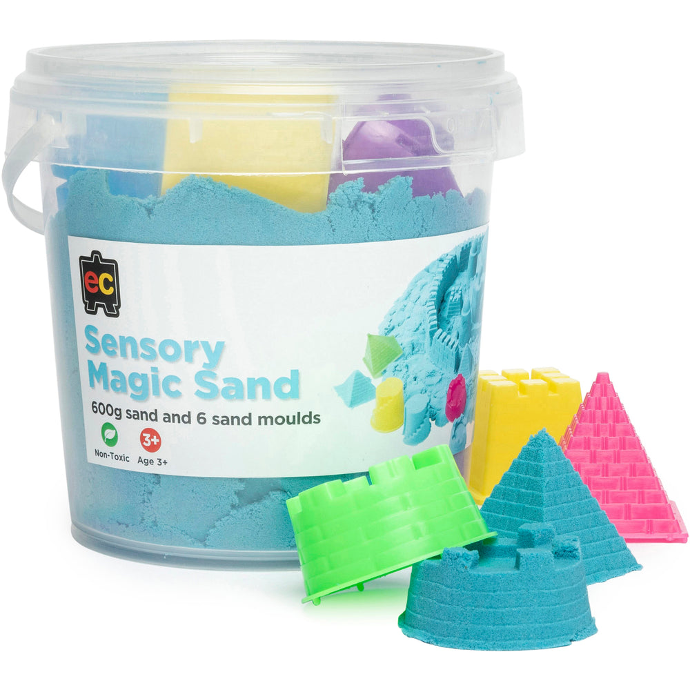 Sensory MAGIC Sand 600g with Moulds (In assorted colours)