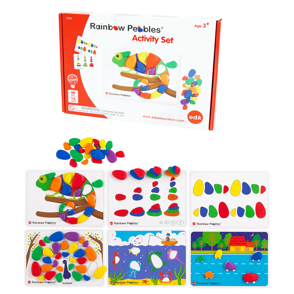 Building Pebble Set in Box A4 Cards - Edx Education - The Creative Toy Shop