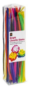 Educational Colours - Chenille Stems Bright 30cm Packet 200