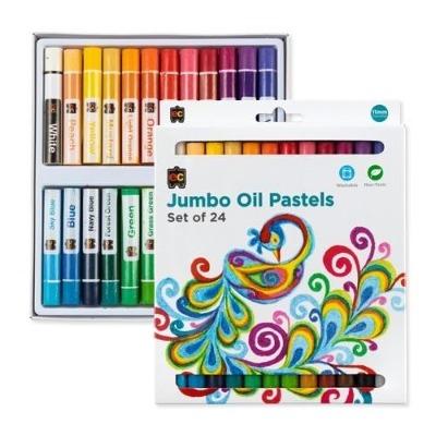Educational Colours - Jumbo Oil Pastels (Pack 24)