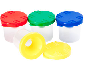 Educational Colours - Stubby Safety Paint Pot - Set of 4