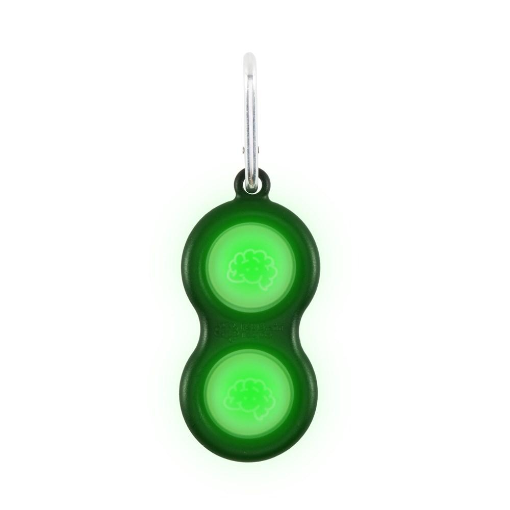 Fat Brain Toys Simpl Dimpl Glow in the Dark (Fidget Keychain
