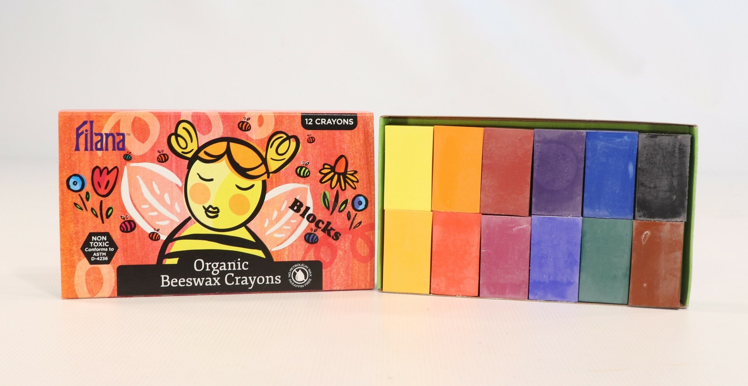 Beeswax Crayon | Set of 12 Blocks
