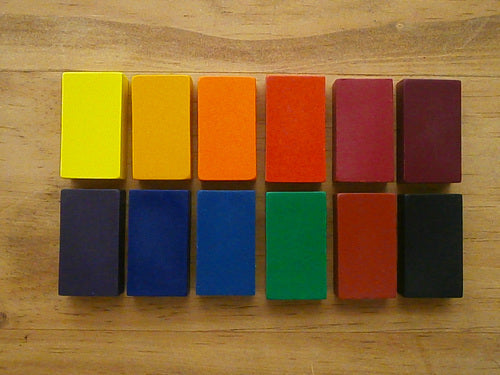 Filana - Organic Beeswax Crayons - Rainbow Colours (12 Block Set)