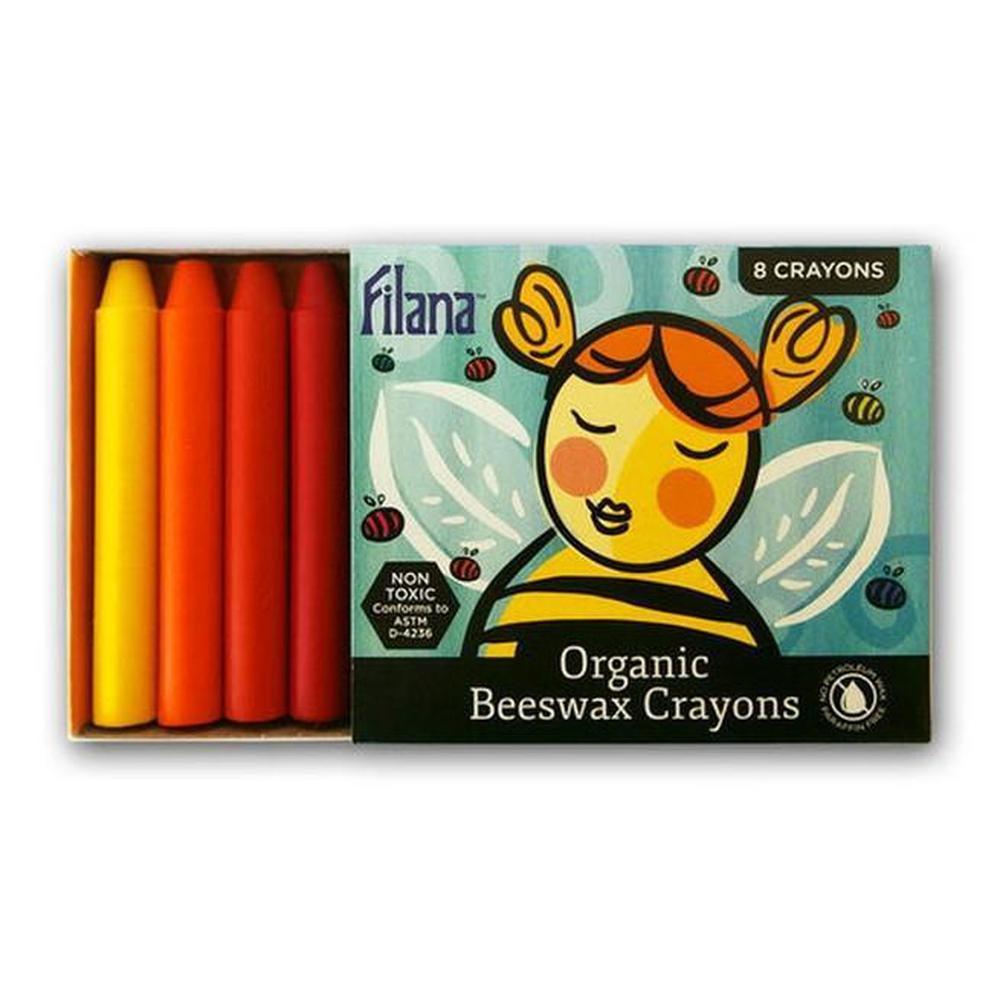 Filana 8 Stick Organic Crayons Rainbow - Filana - The Creative Toy Shop