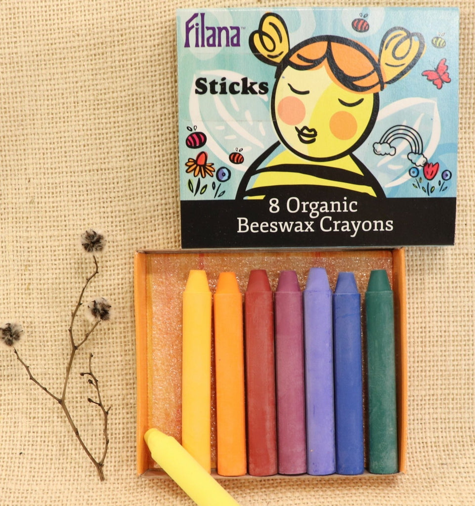 Filana - Stick Organic Crayons Rainbow (Pack of 8)