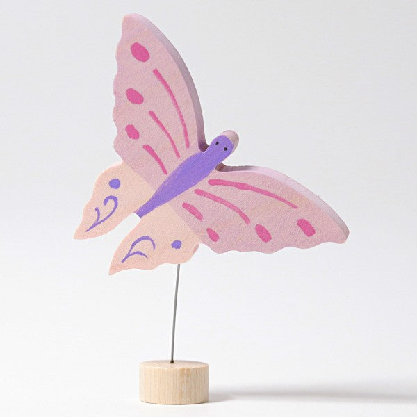 Grimm's - Decorative Figure - Butterfly Pink Handpainted