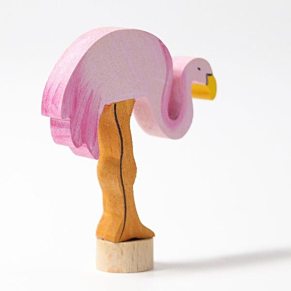 Grimm's - Decorative Figure - Flamingo Handpainted