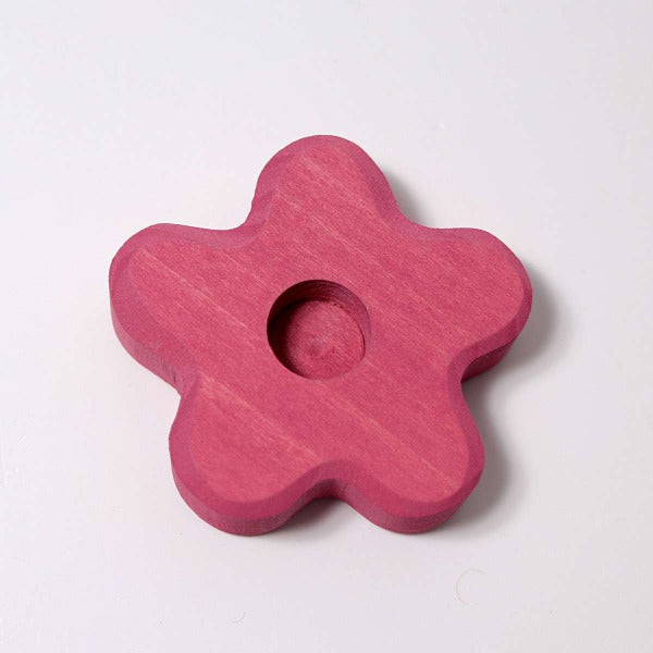 Grimm's - Pink Flower Candle Holder