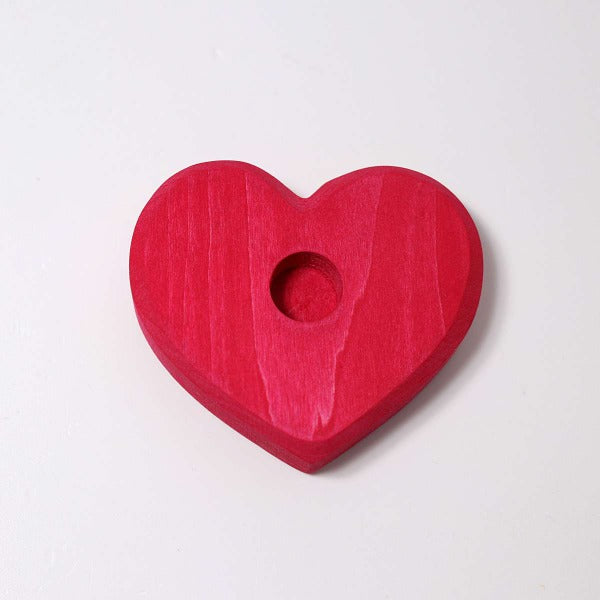 Grimm's - Red Heart Candle Holder - Small