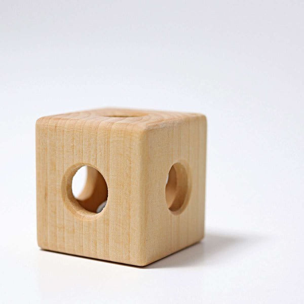 Grimm's - Wooden Rattle Cube with Bells
