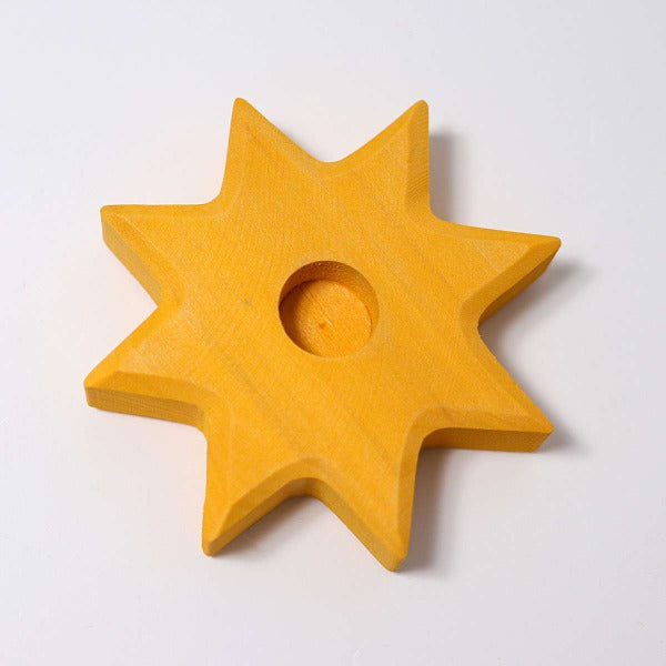 Grimm's - Yellow Star Candle Holder