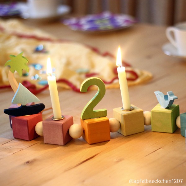 Grimm's - Coloured Birthday Cubes