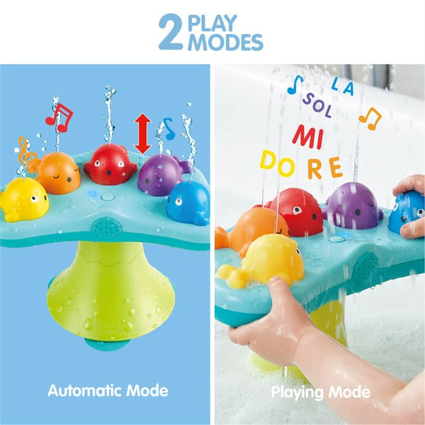 Hape - Bath Toys - Musical Whale Fountain