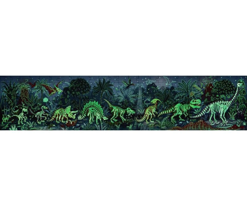 Hape - Glow in the Dark - Dinosaur Puzzle Set (1.5m Long)