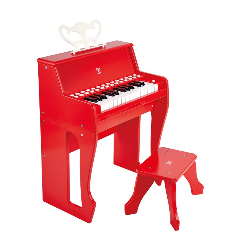 Hape - Learn with Lights - Red Piano with Stool