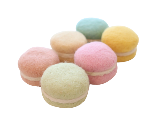 Juni Moon - Felt Macarons  (Set of 6)