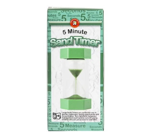 Learning Can Be Fun - Large Green Sand Timer (5 Minute)