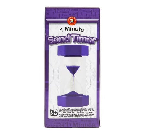 Learning Can Be Fun - Large Purple Sand Timer (1 Minute)